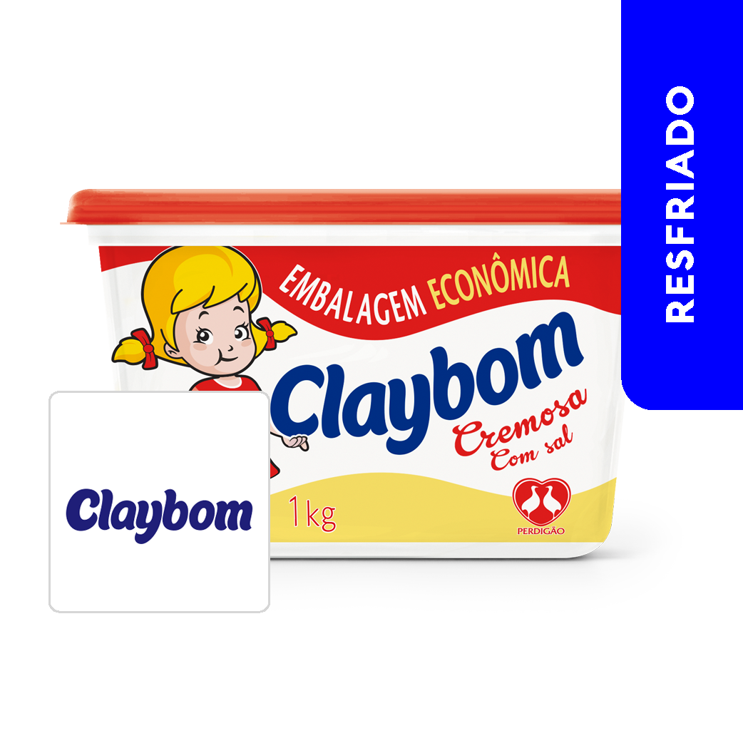 Margarina Cremosa com Sal 1kg - Claybom